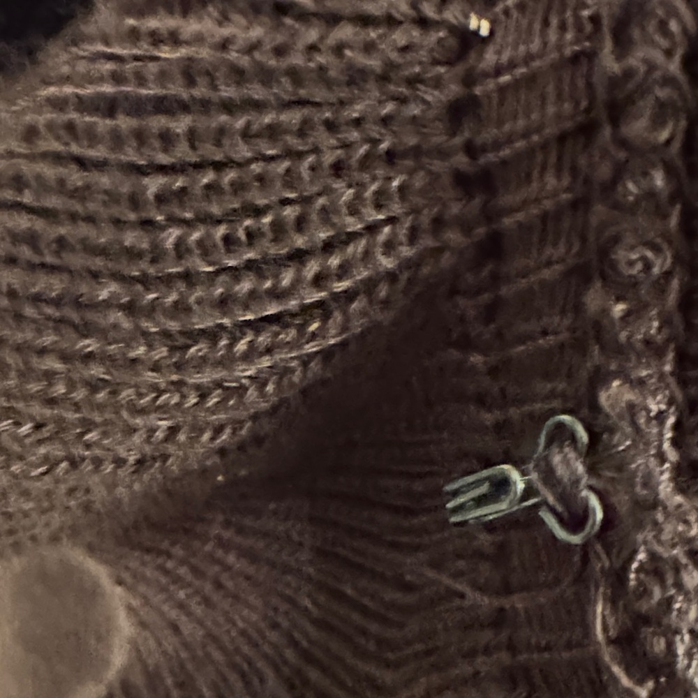 Elementz Brown Ruffled Cardigan - Picture 4 of 8